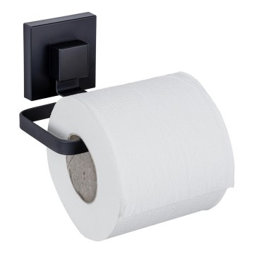 WENKO 71447800 - Toalettpappershållare VACUUM-LOC QUADRO ED 14x11 cm, svart