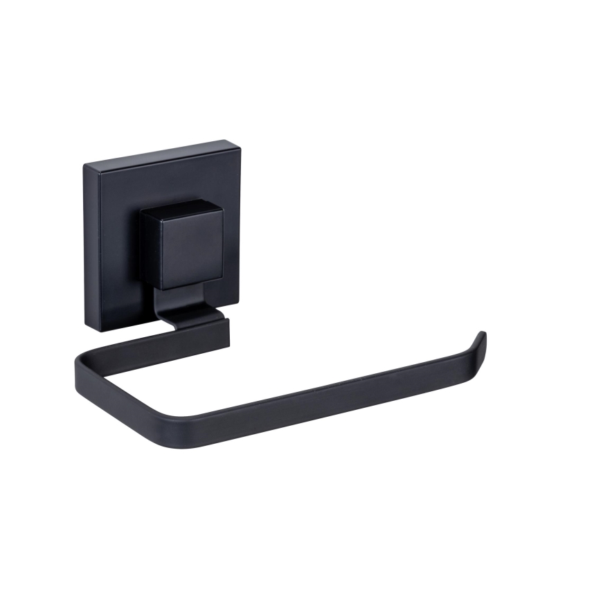 WENKO 71447800 - Toalettpappershållare VACUUM-LOC QUADRO ED 14x11 cm, svart