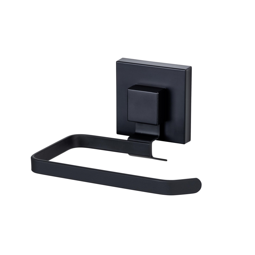 WENKO 71447800 - Toalettpappershållare VACUUM-LOC QUADRO ED 14x11 cm, svart