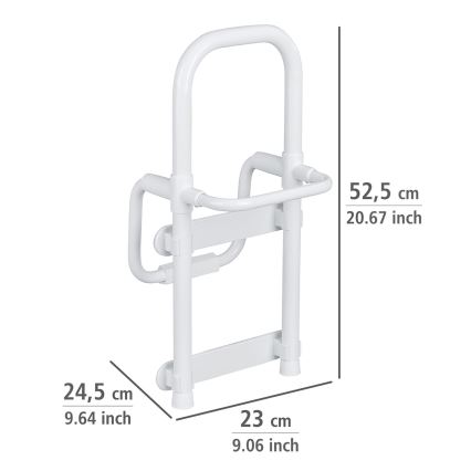 WENKO 8110100-Handtag SECURA 23x52 cm vit