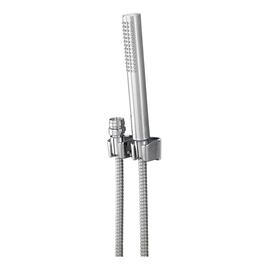 WENKO 81340100 - Dusch DUO 170 x 2,7 cm polerad krom/silver/grå