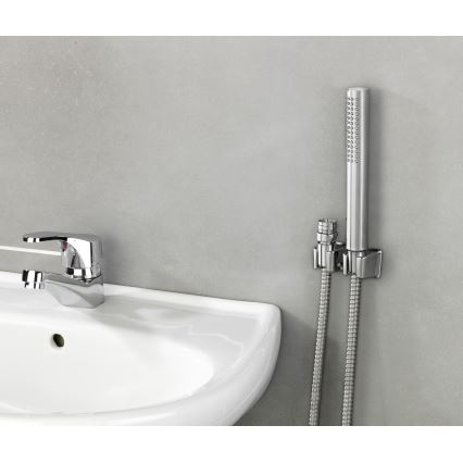 WENKO 81340100 - Dusch DUO 170 x 2,7 cm polerad krom/silver/grå