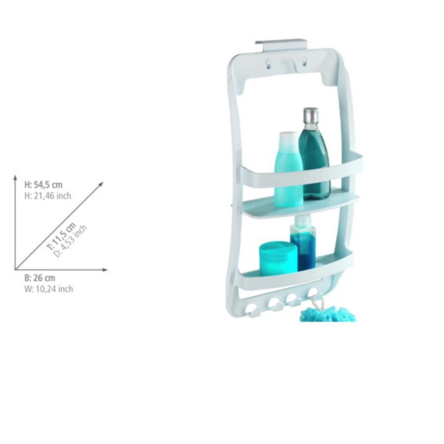 WENKO 8409100 - Hylla UNIVERSAL 26x54,5 cm vit