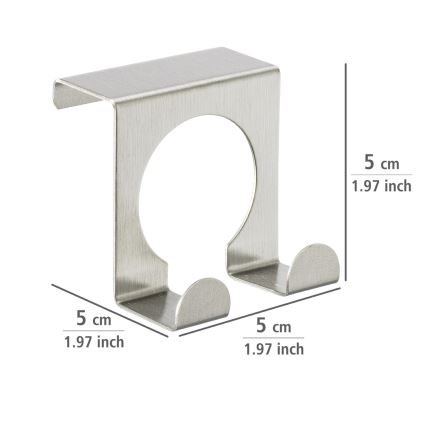 WENKO 8411100 - Krok 5x5 cm rostfritt stål/silver