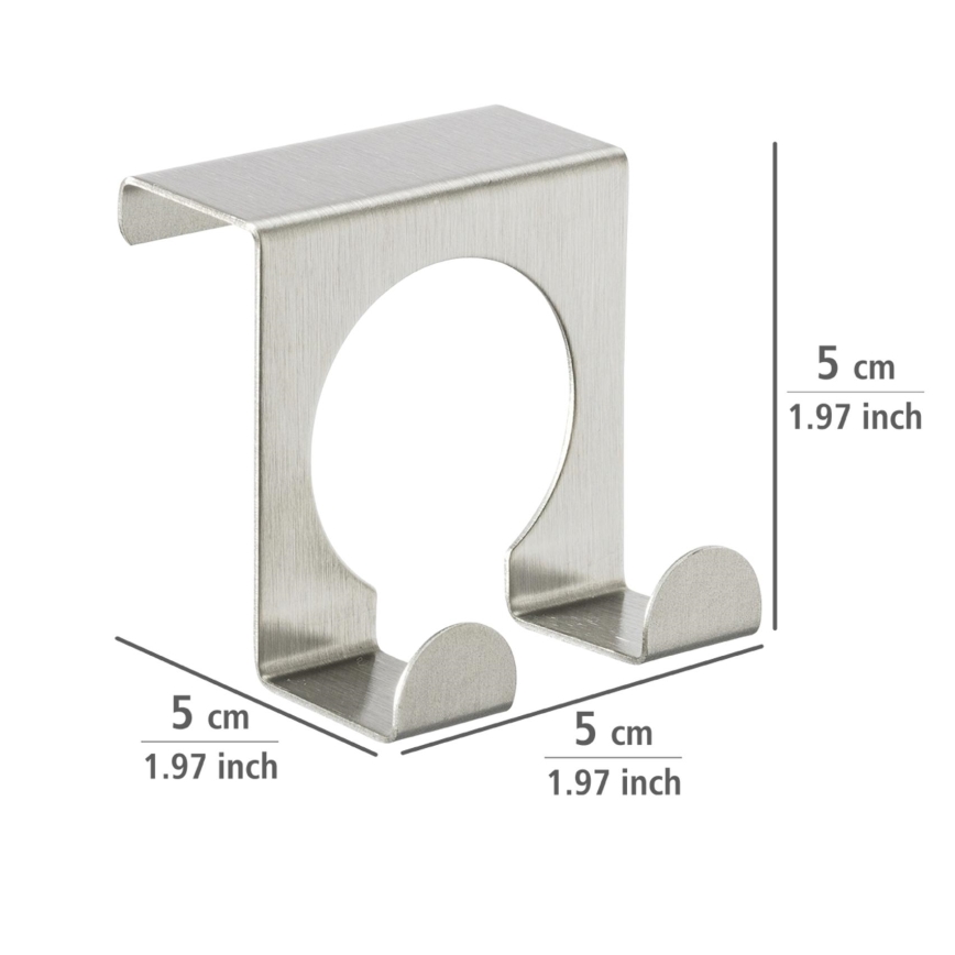 WENKO 8411100 - Krok 5x5 cm rostfritt stål/silver
