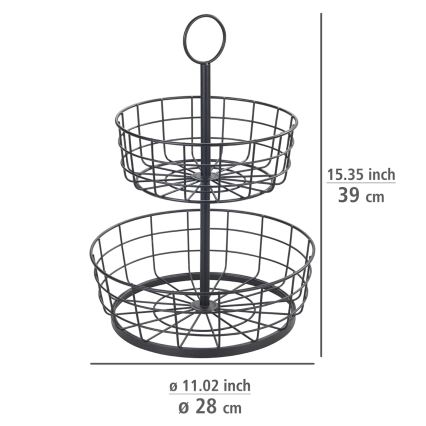 WENKO 88740800 - Korg LOFT 28x39 cm svart
