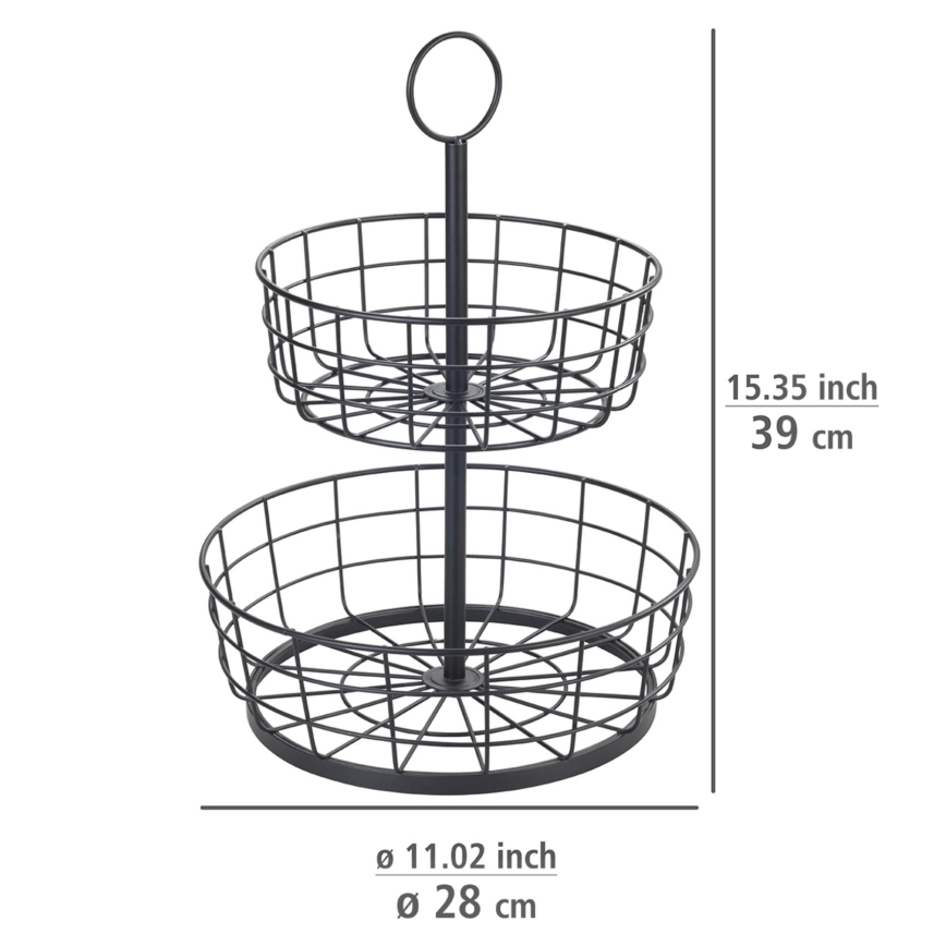 WENKO 88740800 - Korg LOFT 28x39 cm svart
