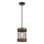 Westinghouse 61179 - Ljuskrona med textilsladd LANGSTON 1xE27/60W/230V barnwood