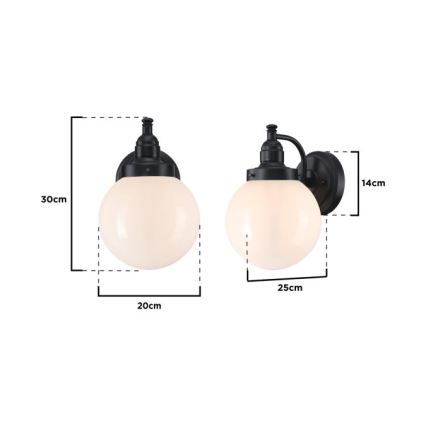 Westinghouse 61240 - Vägglampa för utomhusbruk EDDYSTONE 1xE27/60W/230V IP44