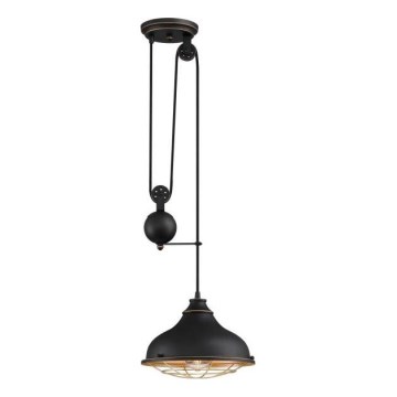 Westinghouse 61249 - Ljuskrona med textilsladd CHAVES 1xE27/60W/230V
