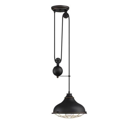 Westinghouse 61249 - Ljuskrona med textilsladd CHAVES 1xE27/60W/230V