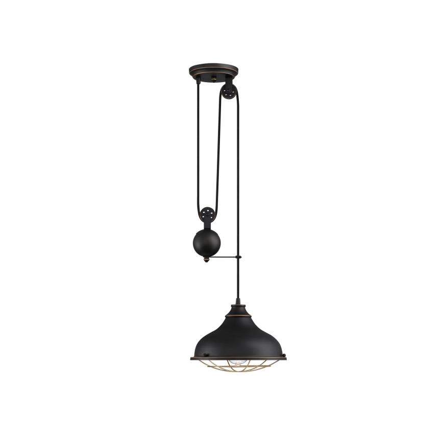 Westinghouse 61249 - Ljuskrona med textilsladd CHAVES 1xE27/60W/230V