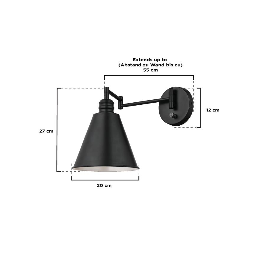 Westinghouse 61254 - Vägglampa TROCADERO 1xE27/60W/230V