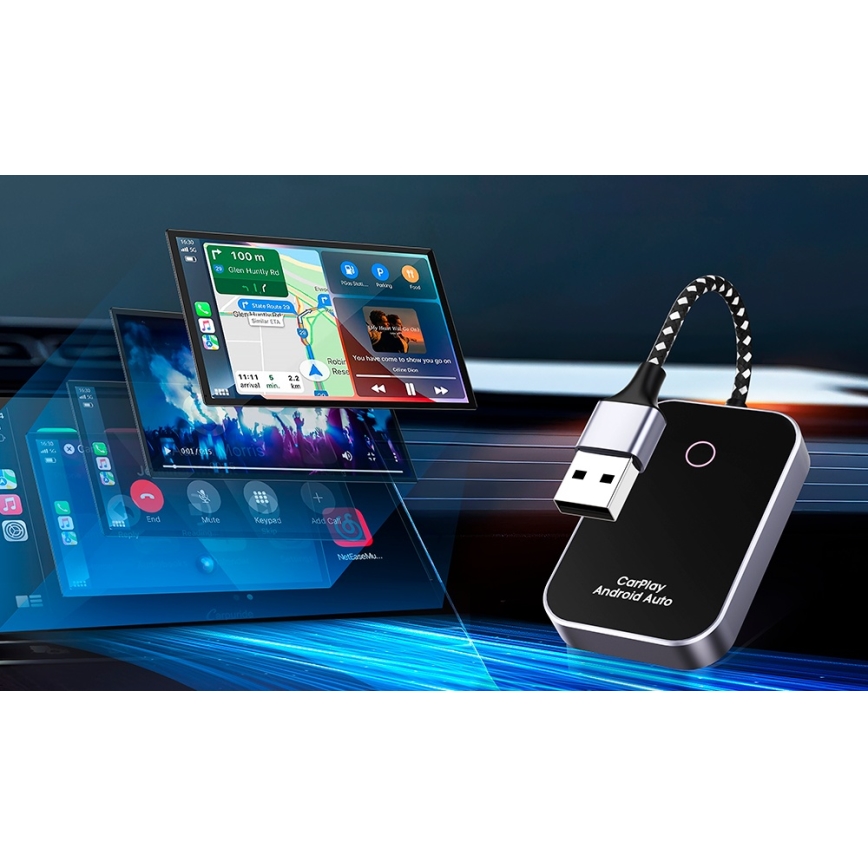 Winner Group-Adapter GoWireless! för sladdlös anslutning CarPlay och Android Bil