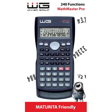 Winner Group - Funktionsräknare MathMaster Pro 1xLR44 svart