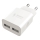 Winner Group - Laddningsadapter 2xUSB-A 12W vit