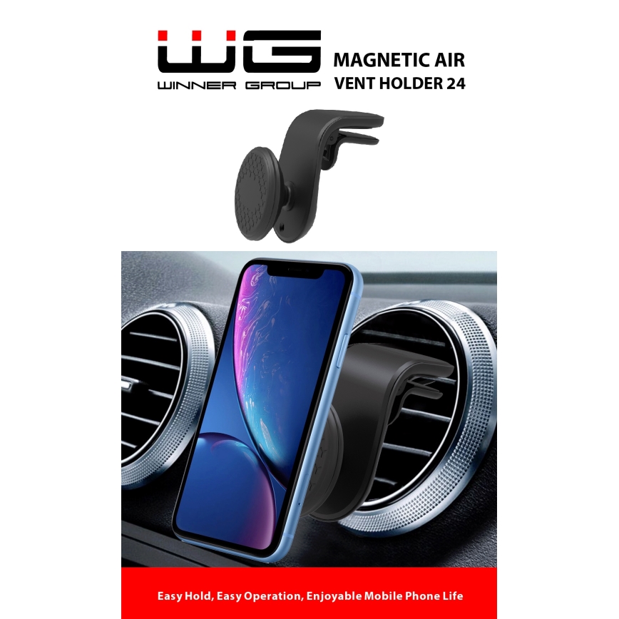 Winner Group - Magnetisk mobilhållare för bil svart