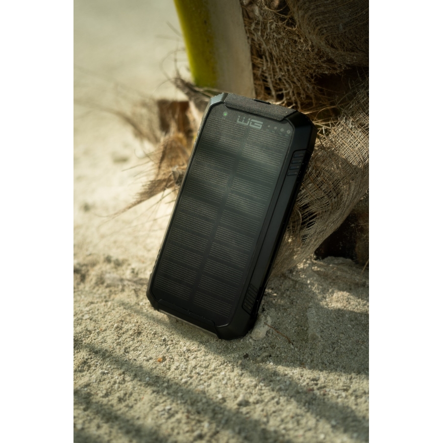 Winner Group - Power bank med trådlös laddning och solcellpanel 20000 mAh 20W PD