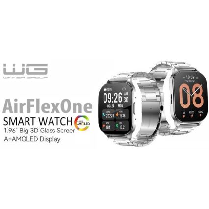 Winner Group - Smartklocka AirFlexOne 300 mAh IP68 i silver