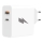 Winner Group - Snabbladdningsadapter 1xUSB-C + 1xUSB-A Power Delivery 45W vit