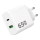 Winner Group - Snabbladdningsadapter 1xUSB-C + 1xUSB-A Power Delivery 65W vit