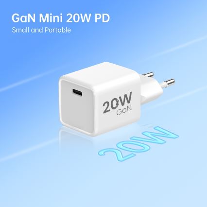 Winner Group- Snabbladdningsadapter 1xUSB-C PD 20W + USB-kabel USB-C / USB-C 1m