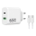 Winner Group - Snabbladdningsadapter 2xUSB PD 65W + USB-kabel USB-C / USB-C 1m