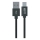 Winner Group - USB-kabel med förlängd kontakt USB-C / USB-A 60W 1m svart