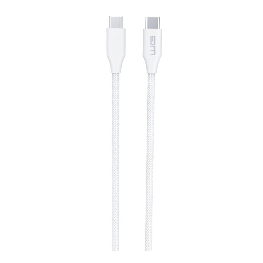 Winner Group - USB-kabel USB-C / USB-C 120W 1,5m vit