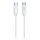 Winner Group - USB-kabel USB-C / USB-C 60W 1m vit