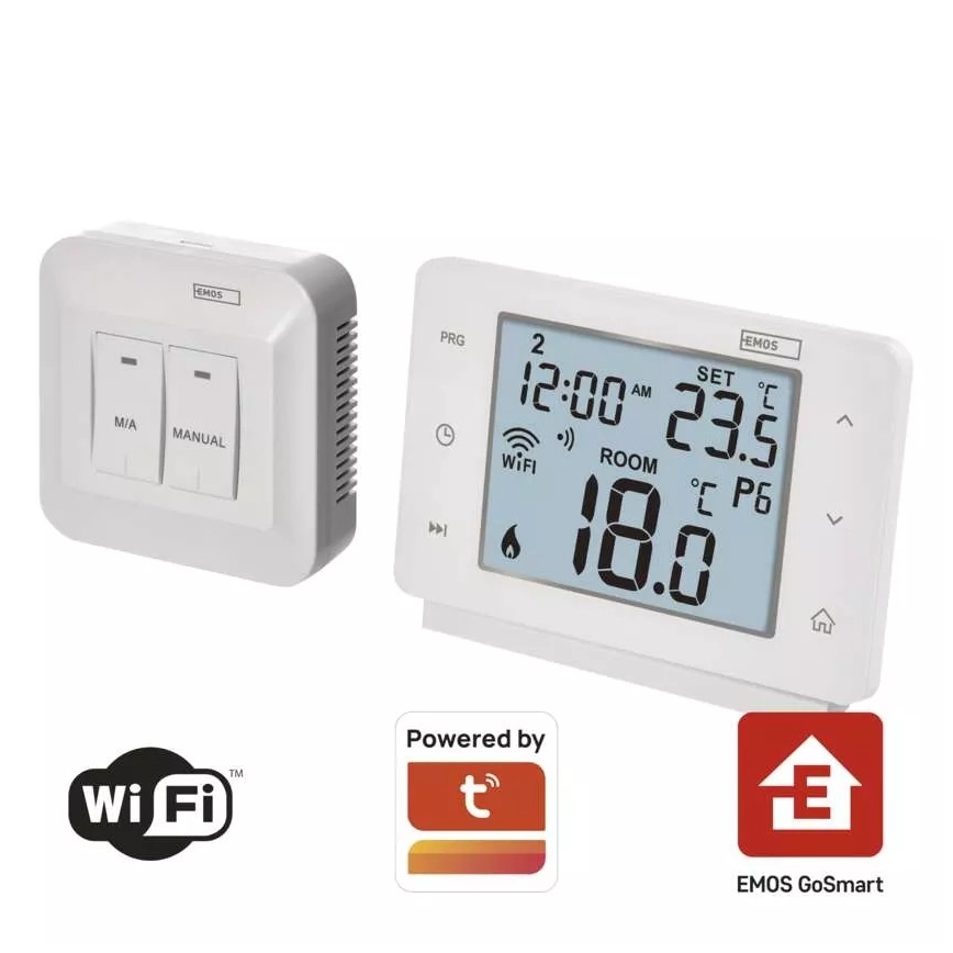 Wireless digital termostat GoSmart 230V/16A Wi-FI Tuya