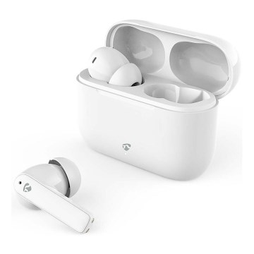 Wireless earphones med ENC IPX4 vit