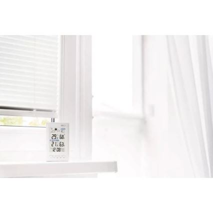 Wireless weather station with an alarm clock 2xAAA vit
