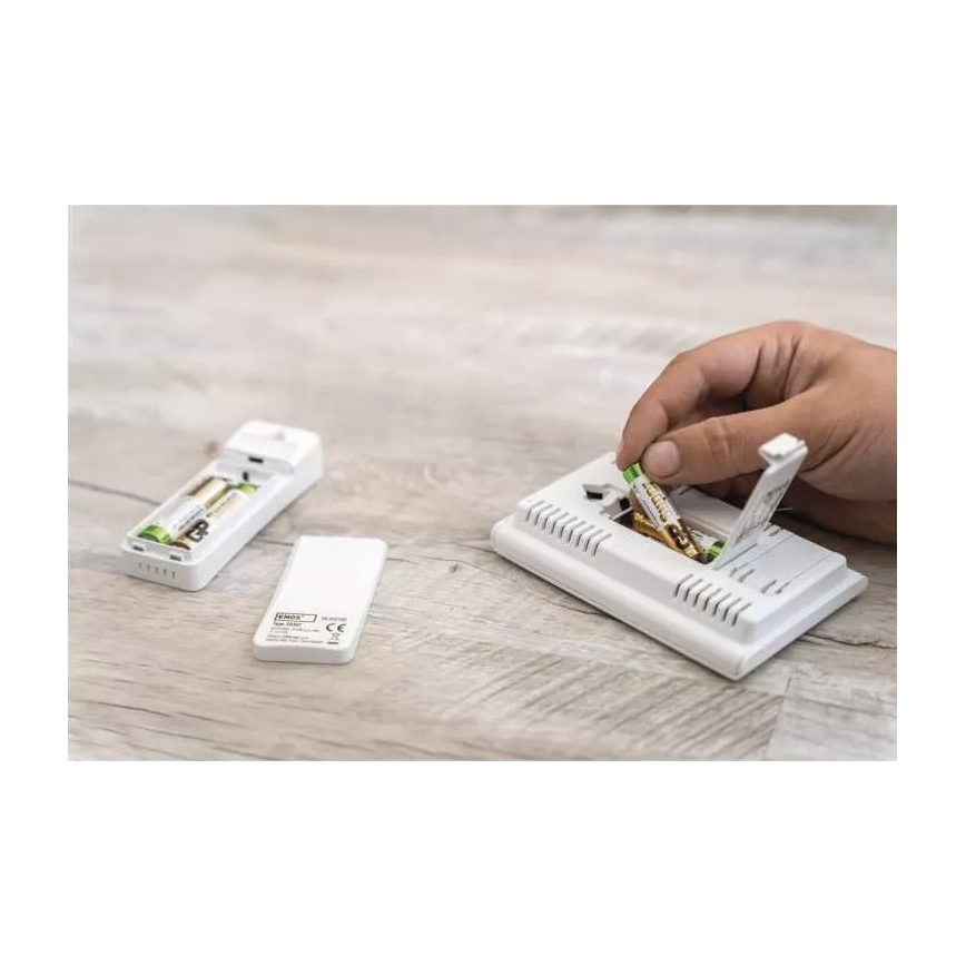 Wireless weather station with an alarm clock 2xAAA vit
