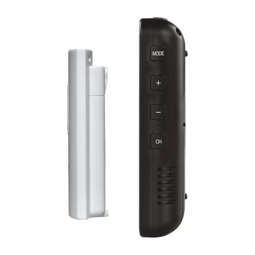 Wireless weather station with an alarm clock 3xAA svart