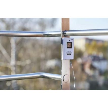Wireless weather station with an alarm clock 3xAAA svart
