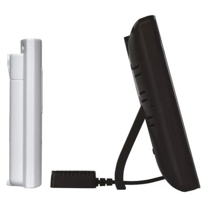 Wireless weather station with an alarm clock 3xAAA svart
