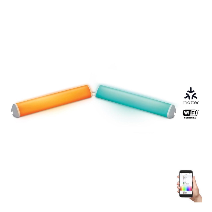 WiZ - KIT 2x LED RGBW Ljusreglerad lampa BAR LED/5,5W/230V 2200-6500K Wi-Fi