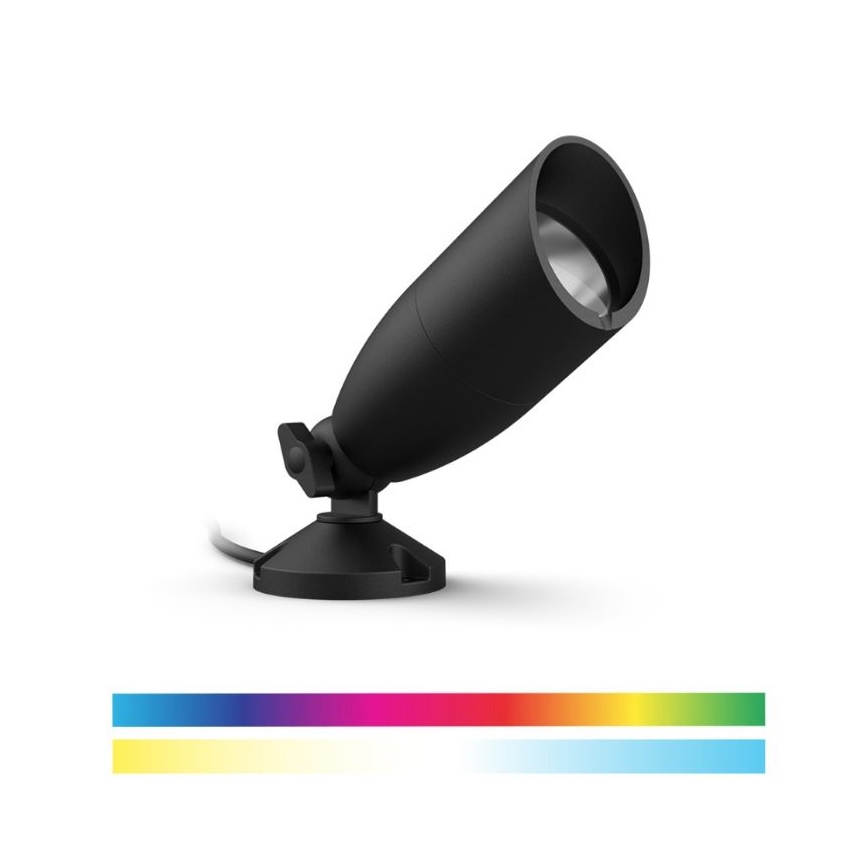 WiZ -KIT 2x LED RGBW Ljusreglerad utomhusbelysning SPOT LED/10W/230V 2700-5000K IP65 Wi-Fi