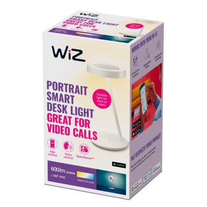 WiZ - LED Dimbar bordslampa PORTRAIT LED/10W/5V Wi-Fi 2700-6500K CRI 90