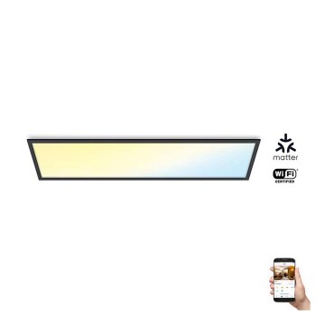 WiZ - LED Dimbar panel SUPERSLIM LED/36W/230V 2700-6500K Wi-Fi svart