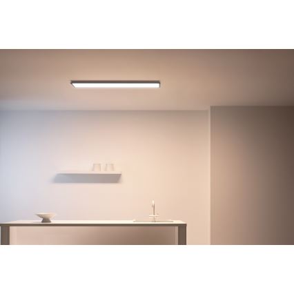 WiZ - LED Dimbar panel SUPERSLIM LED/36W/230V 2700-6500K Wi-Fi svart