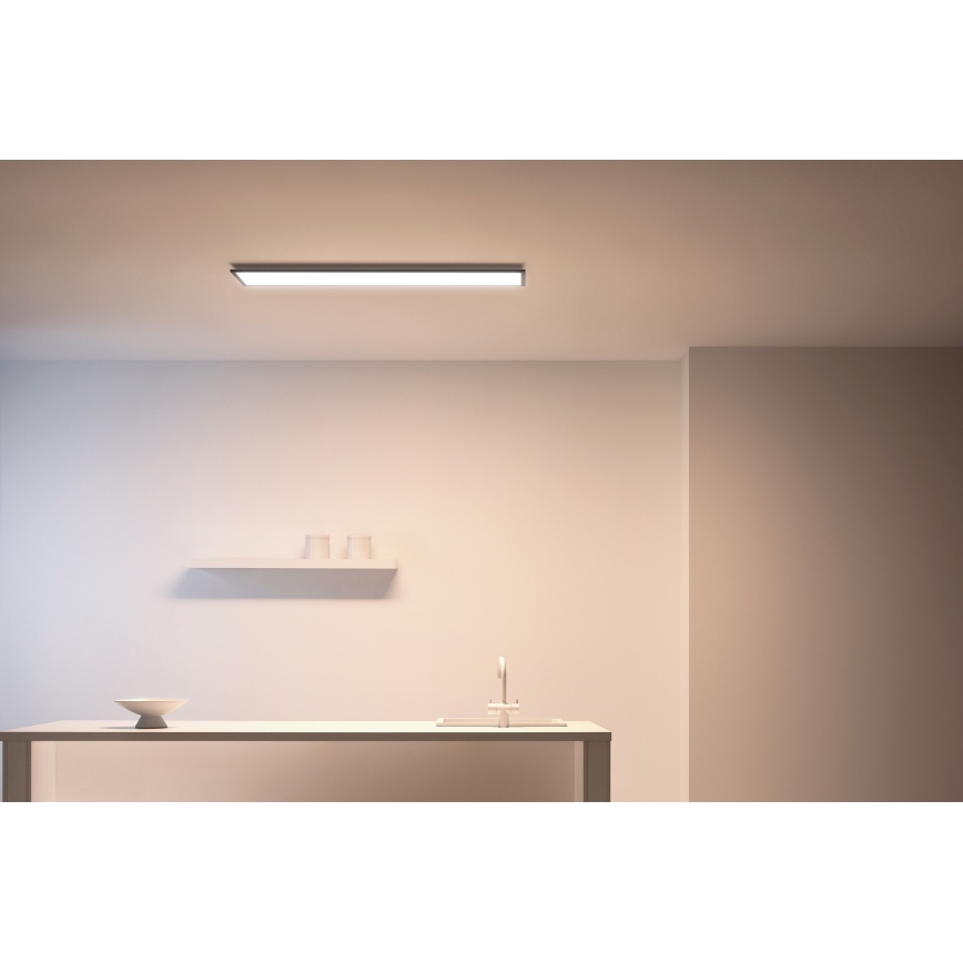 WiZ - LED Dimbar panel SUPERSLIM LED/36W/230V 2700-6500K Wi-Fi svart