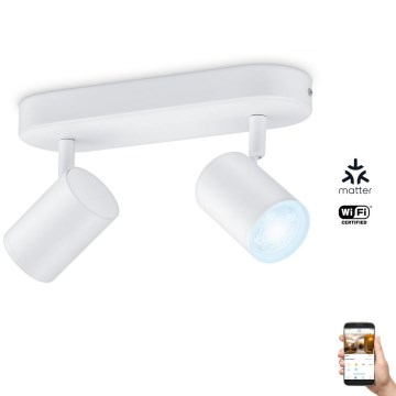 WiZ - LED Dimbar spotlight IMAGEO 2xGU10/4,9W/230V 2700-6500K Wi-Fi CRI 90 vit