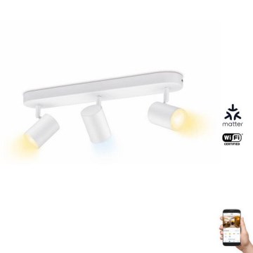 WiZ - LED Dimbar spotlight IMAGEO 3xGU10/4,9W/230V 2700-6500K Wi-Fi CRI 90 vit