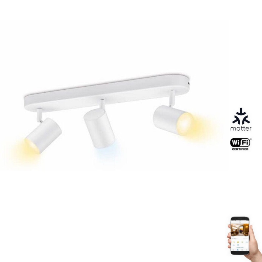 WiZ - LED Dimbar spotlight IMAGEO 3xGU10/4,9W/230V 2700-6500K Wi-Fi CRI 90 vit