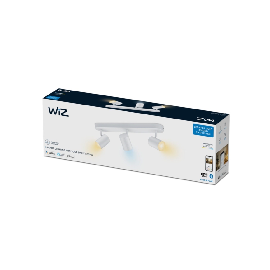 WiZ - LED Dimbar spotlight IMAGEO 3xGU10/4,9W/230V 2700-6500K Wi-Fi CRI 90 vit