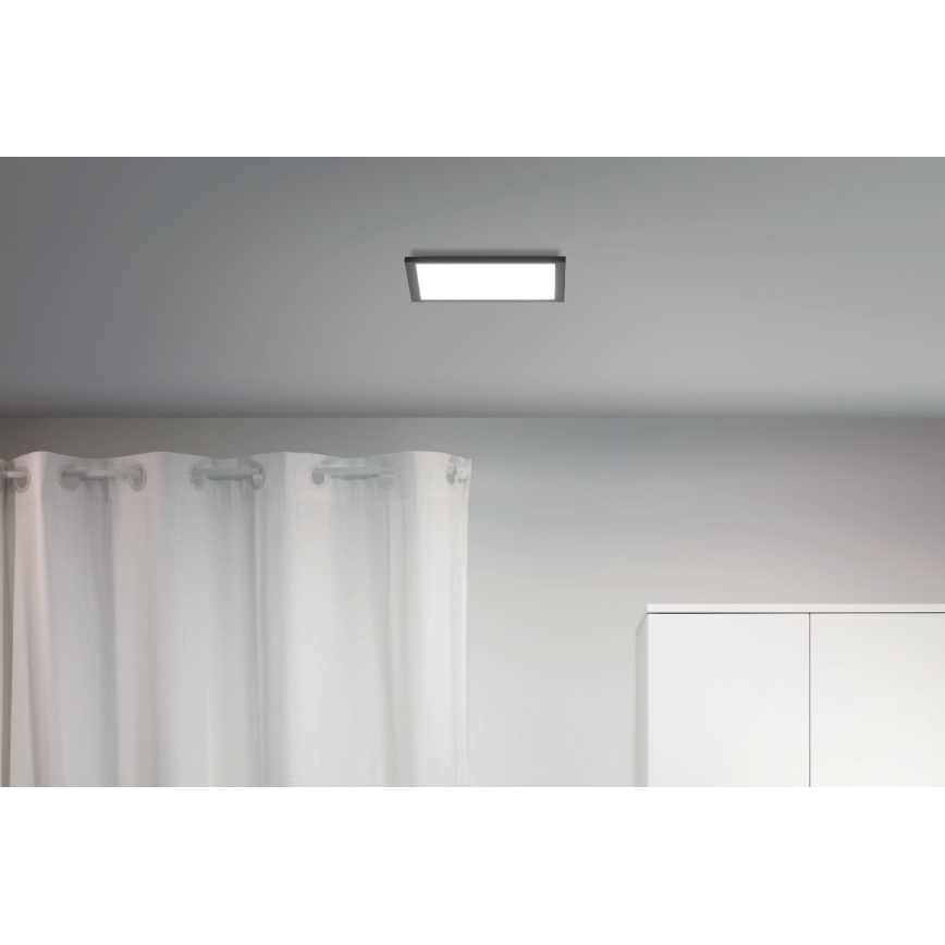 WiZ - LED Dimbar taklampa SUPERSLIM LED/12W/230V svart Wi-Fi