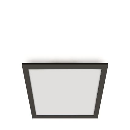 WiZ - LED Dimbar taklampa SUPERSLIM LED/12W/230V svart Wi-Fi