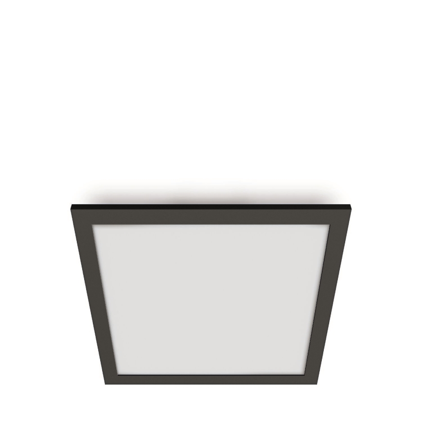 WiZ - LED Dimbar taklampa SUPERSLIM LED/12W/230V svart Wi-Fi